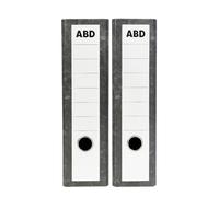 2 Carpetas AZ Organizadora Premium A-Z con Caja Elegante en Negro Jaspeado - Perfecto para Formato Folio, Ancho 75 mm - Elegancia y Eficiencia en Tu Espacio de Trabajo (2)