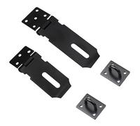 2 carretes de candado negro, cerraduras de cobertizo, perno de acero inoxidable, cerrojo para puerta de cobertizo, cerraduras de puerta de acero inoxidable para puertas de casa, armarios, cajones,