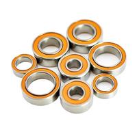 2 carretes de pesca giratorios con rodamientos de cerámica híbridos de acero inoxidable de 4 x 10 x 4 mm, 5 x 8 x 2,5 mm, 6 x 12 x 4 mm y 8 x 12 x 3,5 mm.(SMR85 5X8X2.5mm)