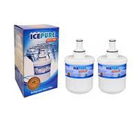 2 cartuchos de filtro de agua de hielo compatibles para frigoríficos Samsung Aqua Pure Plus RSG5DURS RSG5DURS1 - estilo americano - lado a lado - congeladores de nevera