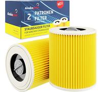 2 cartuchos de filtro para aspirador y filtro para Kärcher WD3 Premium WD2 WD3 WD3 MV3 WD3P Kit de extensión sustituye 6.414-552.0, 6.414-772.0, 6.414-547.0