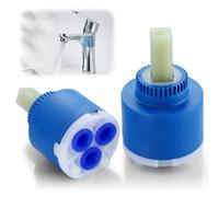 2 cartuchos de grifo para cartucho Blanco de 35 mm, cartucho de repuesto de cerámica compatible con Blanco Linus para grifos mezcladores, grifos de cocina, grifos de ducha y grifos de lavabo