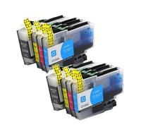 2 Cartuchos de Tinta compatibles LC434 de Capacidad estándar for impresoras de inyección de Tinta a Color Brother DCP-J1200W (Negro/Cian/Magenta/Amarillo)(LC434-2set)