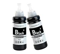 2 cartuchos de tinta negra 664 T664, 100 ml, para Epson T664 T6641 | Para EcoTank ET-2500 ET-2550 ET-2600 ET-2650 ET-3600 ET-4500 ET-4550 ET-14000 ET-15000 ET-16500 L100 L110 L200 L210 L350 L455