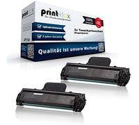 2 cartuchos de tóner compatibles con Samsung ML 1660 ML 1660 N ML 1660 Series ML 1665 ML 1666, pack doble MLT-D104 MLT-D1042S MLT-D1042X/ELS - Print Plus Serie.