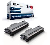 2 cartuchos de tóner Print-Klex compatibles con Brother MFC-L 2827 DW MFC-L 2960 DW MFC-L 2827 DWXL MFC-L 2835 DW MFC-L 2860 DW TN2510 TN-2510 TN 2510 TN 2510 Negro Serie Plus