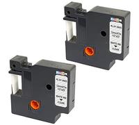 2 Casetes de Cinta compatibles con Dymo D1 45020 S0720600 Blanco sobre Transparente 12mm x 7m para DYMO LabelManager 160 210D 260P 280 360D 420P 500TS PnP MobileLabeler LabelPoint LabelWriter 450 Duo