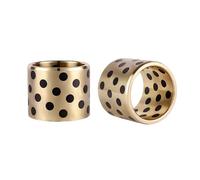 2 casquillos de cojinete de manguito autolubricantes, tipo JDB, para bajo mantenimiento, diámetro interior 16 mm, diámetro exterior 22-28 mm, altura 6-70 mm,Negro cobrizo,16x24x25 mm