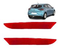 2 catadióptricos compatibles para Clio 5 (desde 2019) Reflectores trasero izquierdo y derecho. Parachoques trasero. 265651206R, 265602442R