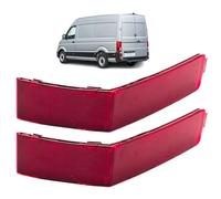 2 catadióptricos compatibles para VW Crafter 2 y Man TGE (desde 2017) Reflectores trasero izquierdo y derecho. Parachoques trasero. 7C0945105, 7C0945106