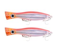 2 cebos Duros flotantes Poppers for Pesca en el mar, 160 mm, 80 g, Accesorios de, Superficie(Lila)