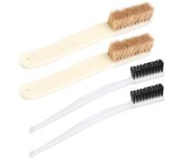 2 cepillos de 4 filas, 2 cepillos de 3 filas, cepillo para zapatos, cepillo para eliminar el polvo, cepillo de pulido, cepillo de limpieza de mangos, cepillo de pulido literario, cepillo para crema de