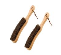 2 cepillos de fieltro con mango de haya, pelo de caballo, esponja limpia, cepillo de fieltro, removedor de pelusa de cerdas para sombrero, pelo de mascotas, trajes, cachemira, lana, terciopelo,