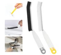 2 cepillos de Limpieza de Espacios coloreados,Cepillo de cerdas duras para Limpiar Juntas,Pinzas para Recoger pelos,Cepillo Multifuncional para baño,Cocina, Azulejos (Blanco)