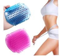 2 cepillos de masaje meridianos de 6 x 4, peine de masaje de PVC antiarañazos para el cuerpo con lazo colgante, anticelulítico, adelgazante, acondicionador, relajante, masajeador corporal para el