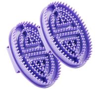 2 cepillos de masaje meridianos de 7 x 5 pulgadas, peine de masaje de goma suave sin arañazos para el cuerpo, anticelulítico, adelgazante, acondicionador, relajante, masajeador corporal para el hogar