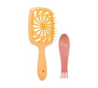 2 cepillos de pelo rizado, práctico peine de peluquería, peine de masaje ahuecado, desenredante para mujer