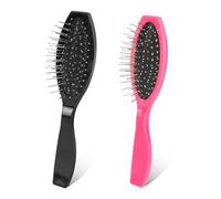 2 cepillos de pelo sintético para mujeres y hombres, de metal, para desenredar las pelucas, 2 unidades