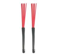 2 cepillos de percusión para percusión, cepillos profesionales de alambre de nailon con mango cómodo, cepillo profesional