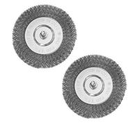 2 cepillos de repuesto de nailon para juntas Güde GFR 401 (94317) para aplicación en superficies sensibles a los arañazos, placas de piedra natural, superficies pulidas (2 cepillos metálicos)
