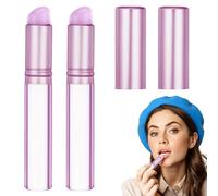 2 cepillos de uñas de silicona, cepillo de uñas degradado, cepillo de labios de silicona, aplicador cromado de silicona reutilizable, herramientas de cepillo de uñas de silicona para cromo, degradado