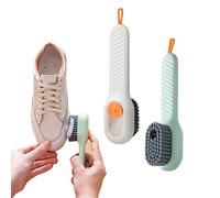 2 cepillos de zapatos,cepillo de limpieza con caja de líquido, cepillo de limpieza multifunción, herramientas de limpieza para el hogar y la cocina.