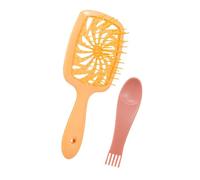 2 cepillos para peinar el cabello, prácticos peines ahuecados, para masajes secos y húmedos para salones de belleza