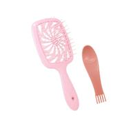 2 cepillos para peinar el cabello, prácticos peines ahuecados, para masajes secos y húmedos para salones de belleza