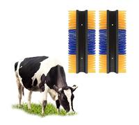 2 cepillos para rascar caballos, cepillo rascador de vaca para la forma del cuerpo de ganado y caballo, alfombrilla para rascar caballos, vacas, ovejas, cerdos, ciervos y más.