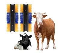 2 cepillos rascadores para caballo de vaca, cepillo universal semicircular para ganado, ovejas, caballos, cerdo, equine Scratcher, cepillo de masaje completo, para aliviar la picazón y para una