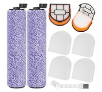 2 cepillos rodillos para aspiradora Shark WDB1F2 y HydroVac XL 3 en 1 con 2 filtros + 4 algodones filtrantes + 1 cepillo de limpieza