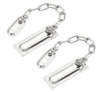 2 cerraduras de cadena de puerta, cerradura de seguridad con cadena de puerta, cerradura de cadena de puerta interior, cerradura de cadena de puerta de acero inoxidable, cerrojo de seguridad para