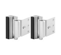 2 cerraduras de puerta de seguridad para el hogar, cerraduras de refuerzo de puerta, perno de puerta de seguridad de alta resistencia con acabado de construcción para pestillo de puerta oscilante