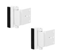 2 cerraduras de puerta de seguridad para el hogar, cerraduras de refuerzo de puerta, perno de puerta de seguridad de alta resistencia, cerraduras de marco con acabado de construcción para pestillo de