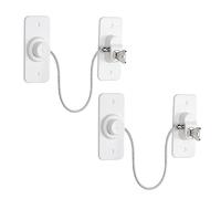 2 cerraduras de ventana para ventanas de UPVC, adhesivo YTOOK sin perforación, limitador de ventana con llave, cerraduras de seguridad para ventana de mascotas a prueba de niños, fácil de instalar