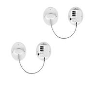 2 cerraduras para frigorífico, cable de nevera, bloqueo de código de nevera, adhesivo fuerte, sin taladro, cerradura de gabinete para puerta de congelador, archivador, gabinete, ventanas