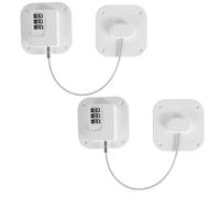 2 cerraduras para nevera, cerradura digital para refrigerador, cerradura de seguridad para niños, cerraduras autoadhesivas para puerta de congelador, cajón, armario, ventanas, sin taladrar, color