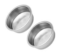 2 cestas de filtro de café de acero inoxidable de 51/58 mm, diseño sin fondo para preparar una sola taza, práctico y resistente, filtro de café resistente a la corrosión