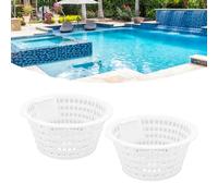 2 cestas de skimmer 8928 de plástico de larga duración para eliminación de desechos de suelo, piscina, spa, natación, accesorio de mantenimiento fácil de usar