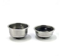 2 Cestos Filtro Café para para acero Inoxidable Desmontables para Máquina Espresso - Molido Fino para sabor 1 y 2 Tazas 59.5mm