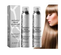 2 champú seco para cabello oscuro, champú en seco voluminizador, champú seco de viaje, refrescante y no resucitado, champú seco compacto para frescura matutina después de nadar días de playa camping