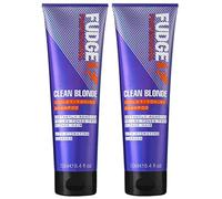2 champús antiamarillo CleanFudge Clean Rubio Violet Toning 250 ml