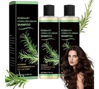 2 champús de romero, champú Herbal Essence contra la caída del cabello para mujeres y hombres, champús naturales de queratina hidrolizada Rosemary, crecimiento del cabello, espesante y fortalecedor