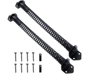 2 cierres automáticos resistentes para puerta de jardín, valla de vinilo (35,5 cm)