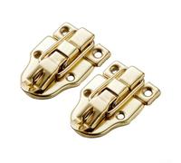 2 cierres de hierro antiguo con hebilla de pico de pato con cerradura para una seguridad fiable y fuerte fuerza de tracción en equipaje y cajas (bronce antiguo)