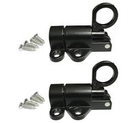 2 cierres de puerta de aleación de aluminio con resorte para puerta de ventana, anillos de seguridad para puertas de rebote, pernos automáticos