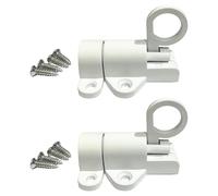 2 cierres de puerta de aleación de aluminio con resorte para puerta de ventana, anillos de seguridad para puertas de rebote, pernos automáticos