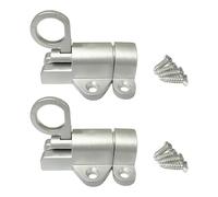 2 cierres de puerta de aleación de aluminio con resorte para puerta de ventana, anillos de seguridad para puertas de rebote, pernos automáticos