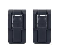 2 cierres de repuesto para caja de aire medianos con botón de presión Pelican color negro. Se adapta a fundas Air Series.