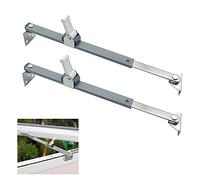 2 cierres telescópicos ajustables para ventana, tope de ventana, pestillo de ventana, soporte resistente al viento